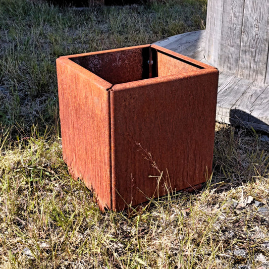 Neliö modulaarinen Corten-istutusallas
