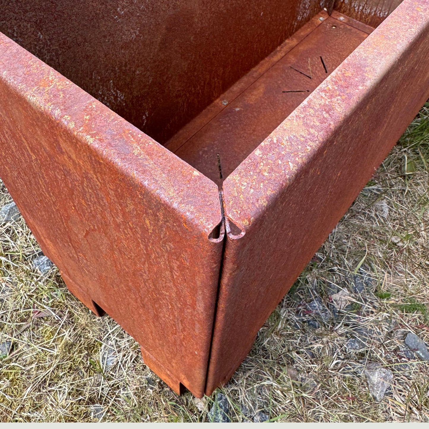 Neliö modulaarinen Corten-istutusallas